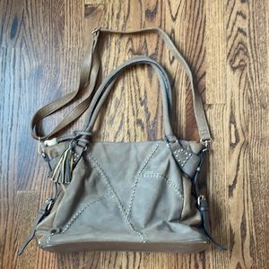 Black Rivet Leather Bag